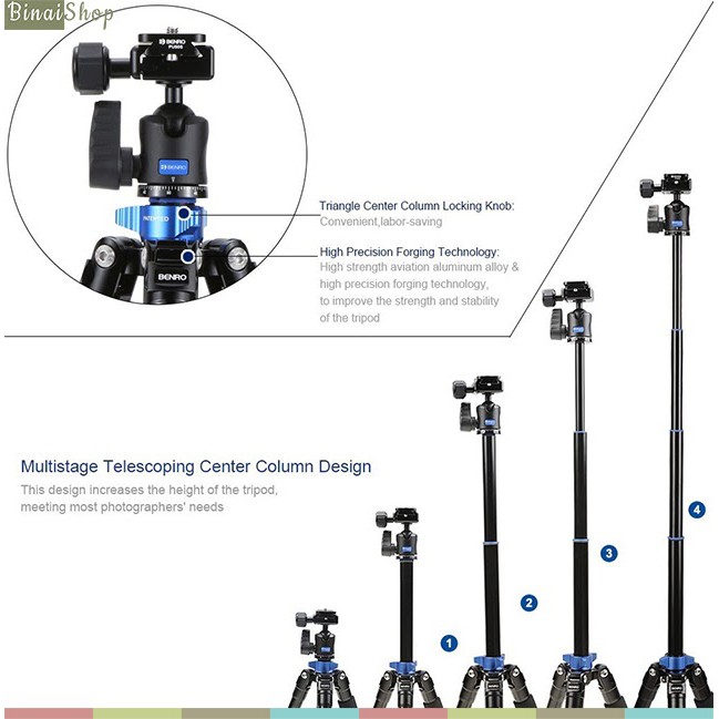 Chân đế tripod cho máy ảnh chất lượng cao Benro IS05