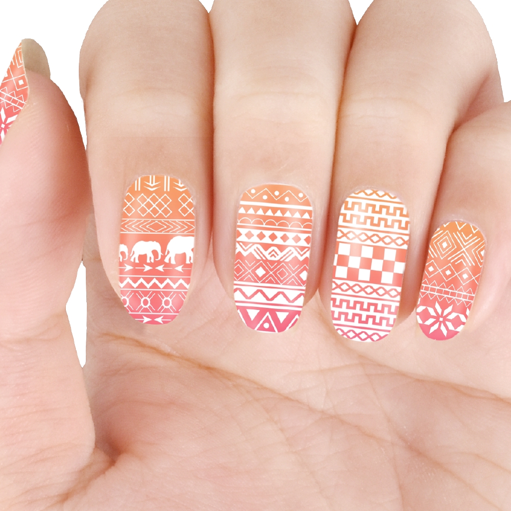 [Hàng mới về] Khuôn in họa tiết trang trí móng tay nghệ thuật hoa văn Ai Cập độc đáo
