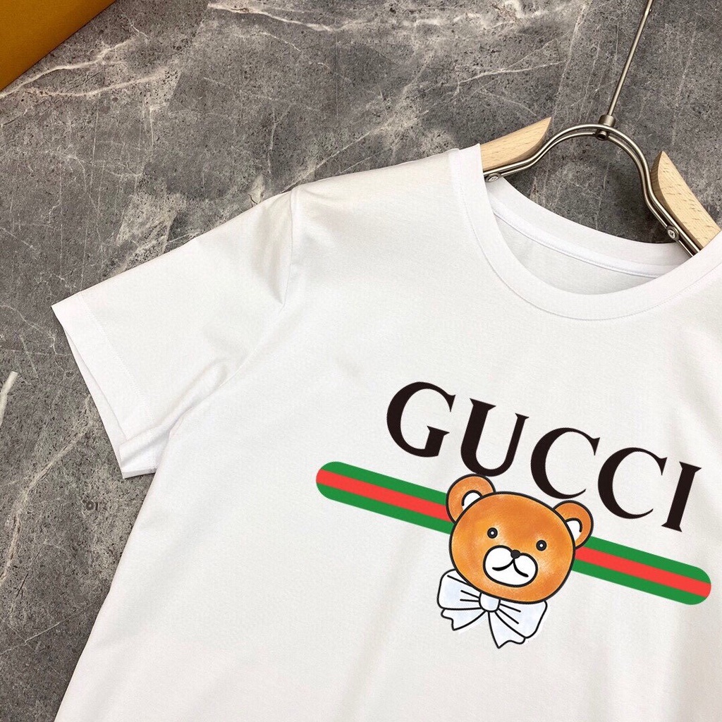 Original 2021 Latest Gucci Men's Short Sleeve White T-shirt Size: M-3XL 007366