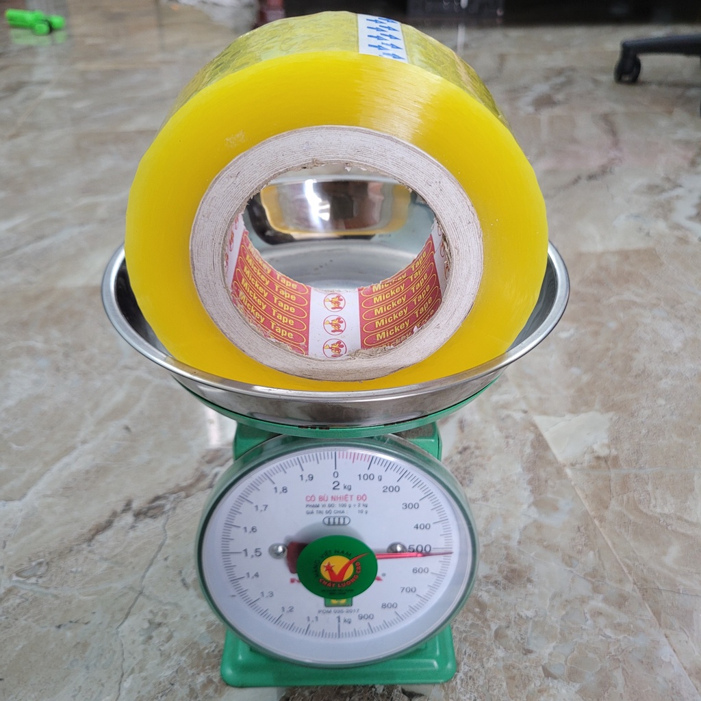 Băng Dính Keo Trong/Đục loại 0,5kg/Cuộn Gói Hàng, Dán Thùng Giá Xưởng - Đường Kính 14 Cm