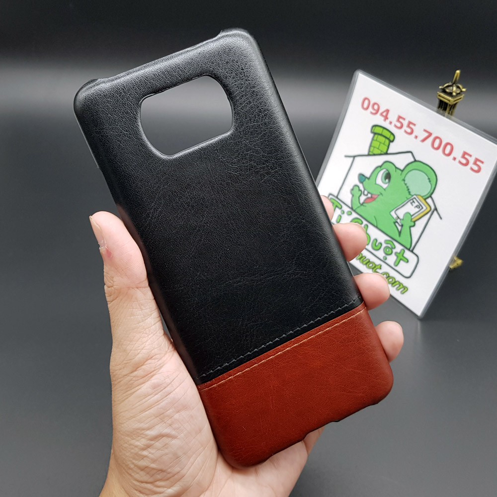 [Ảnh Thật] Ốp Lưng Xiaomi Poco X3 NFC/ X3 Pro Da PU Phối 2 Màu Sọc Chỉ