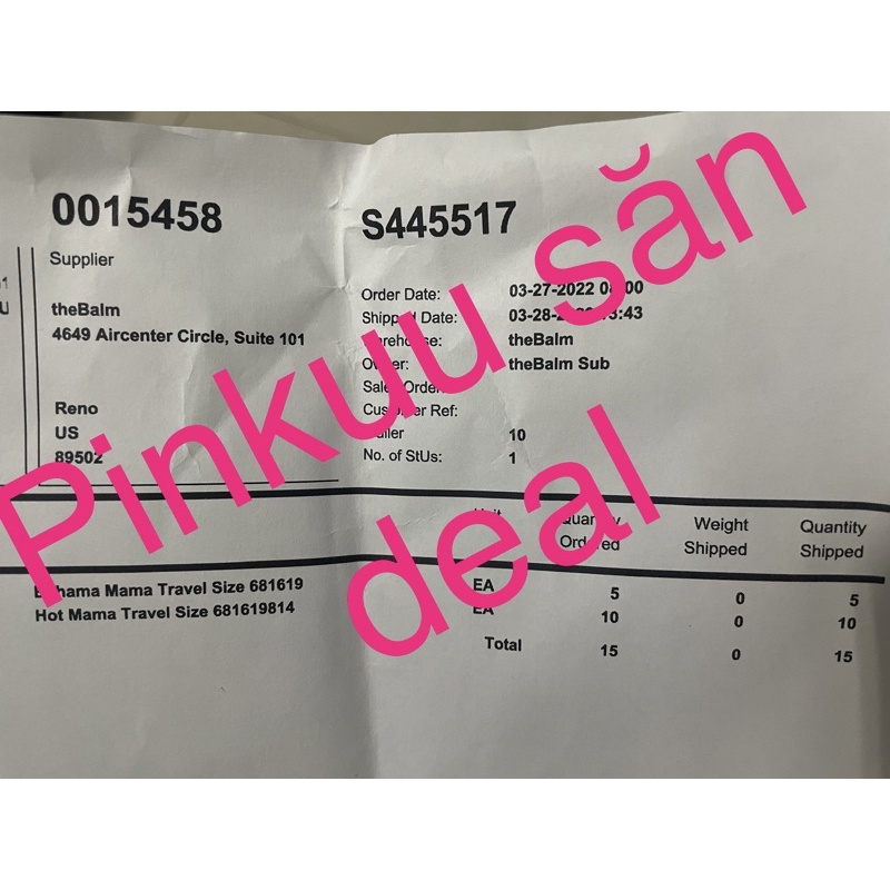 The Balm phấn mini có gương