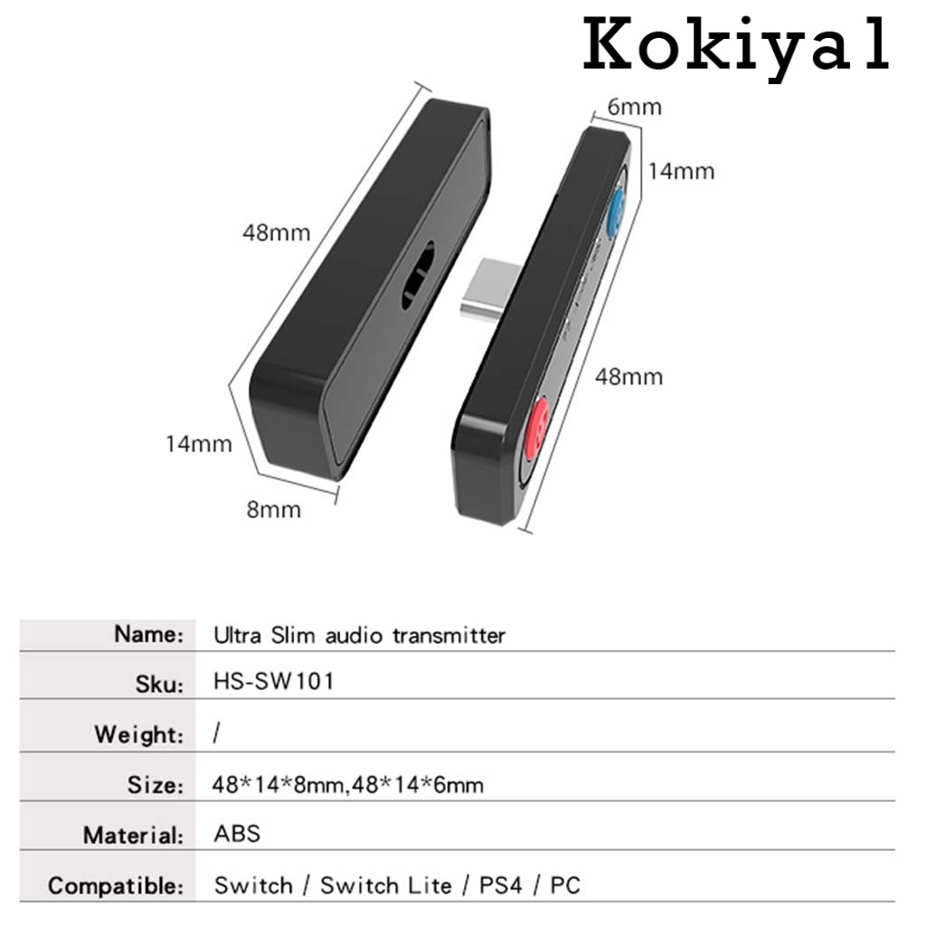 Bộ Chuyển Đổi Kokaya1 Bluetooth 5.0 Cho Nintendo Switch / Switch Lite / Ps4 / Pc