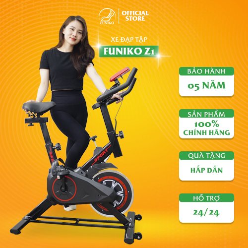 Xe đạp tập tại nhà,xe đạp tập đa năng Funiko Z1 bảo hành 3 năm