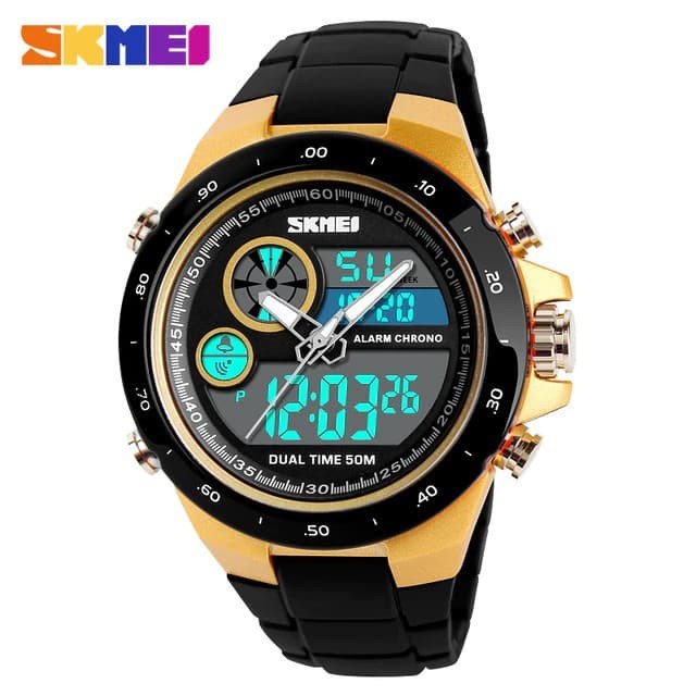 CASIO Đồng Hồ Điện Tử Skmei Có Đèn LED Và Analog AD 1429 Dành Cho Nam Giới Độ Chính Hãng Jm K9P5