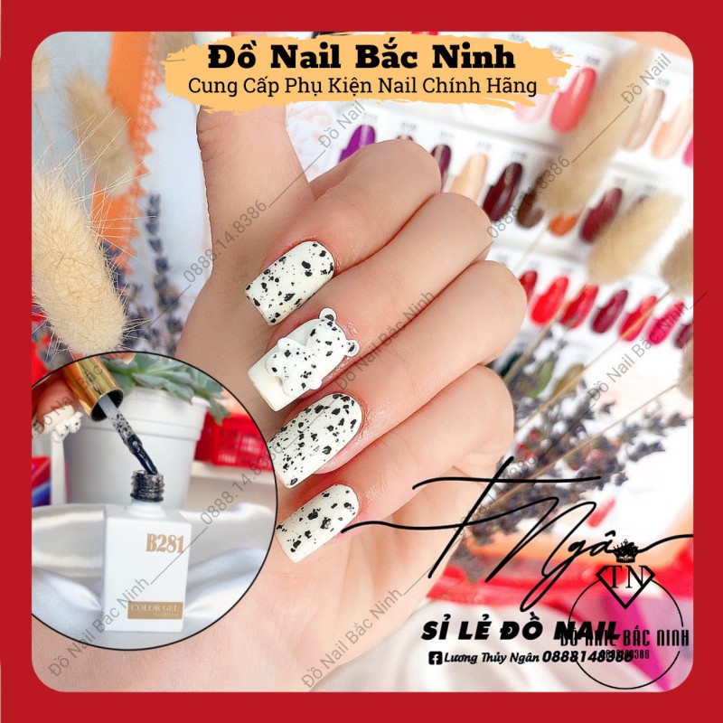 Top Sơn Gel Trứng Cút B281 Chai 15ml