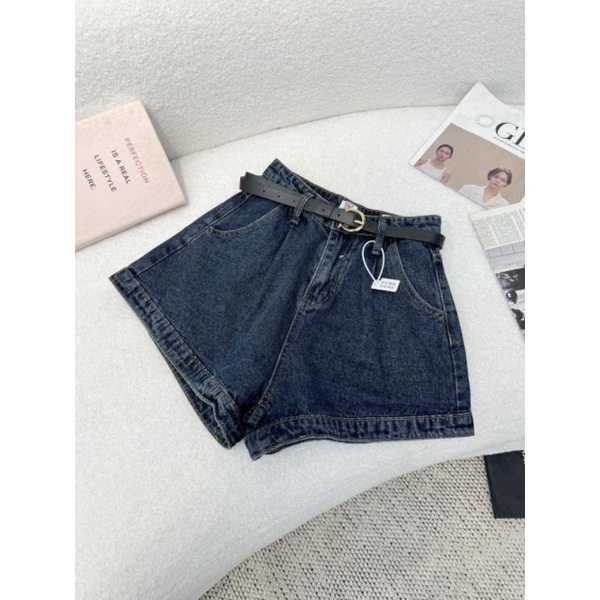 Quần sooc jean kèm đai hàng QCL1
