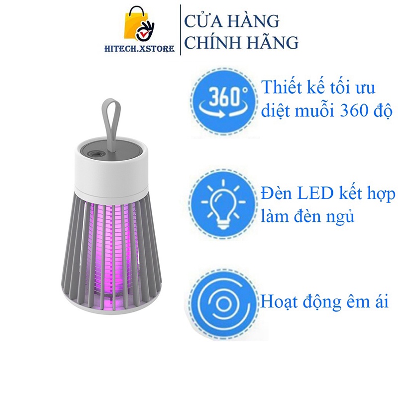 Đèn bắt muỗi thông minh Electric, Máy bắt muỗi ruồi công nghệ đèn Led, không dùng hóa chất bảo vệ sức khỏe gia đình