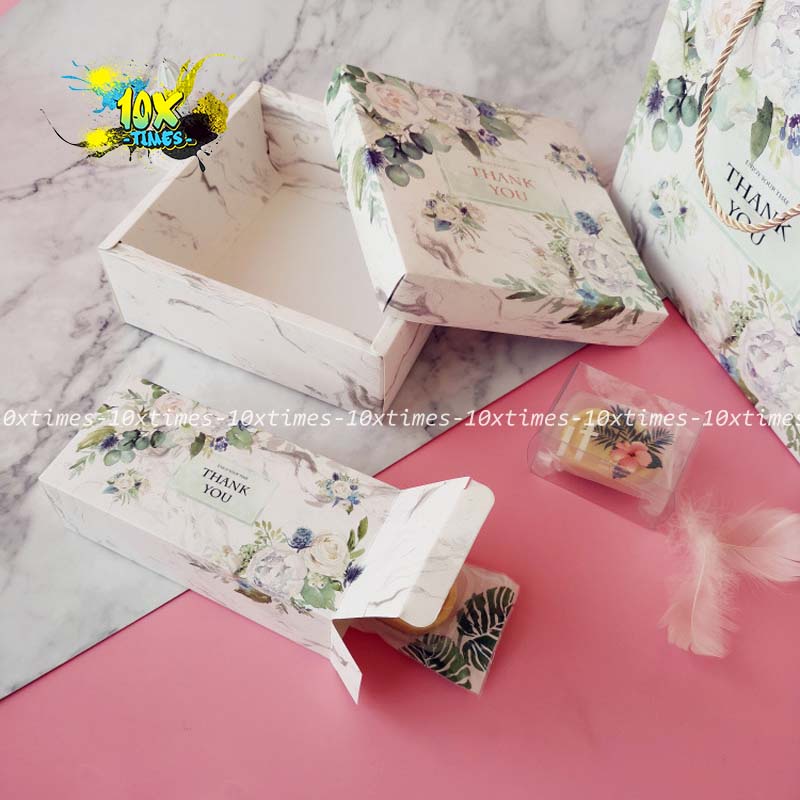 Hộp và túi đựng quà tặng sang trọng thank you hoa tặng sinh nhật bạn gái đối tác , valentine, ngày lễ có quai