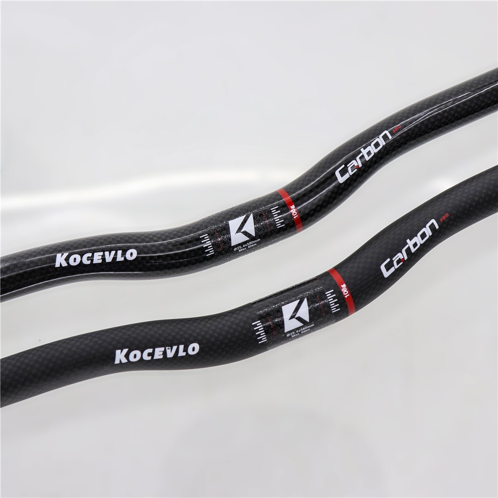 Thanh nâng ghi đông xe đạp 25.4*540/580mm bằng sợi Carbon