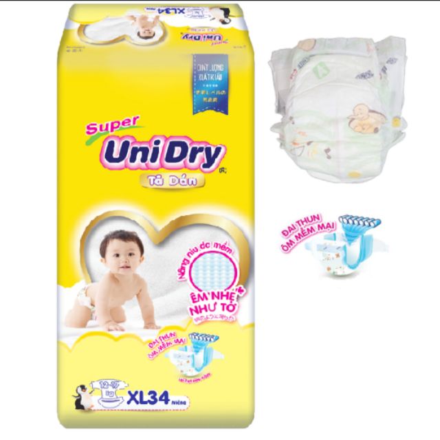 [Mẫu mới] TÃ DÁN UNIDRY S48/M42/L38/XL34 (Không quà)