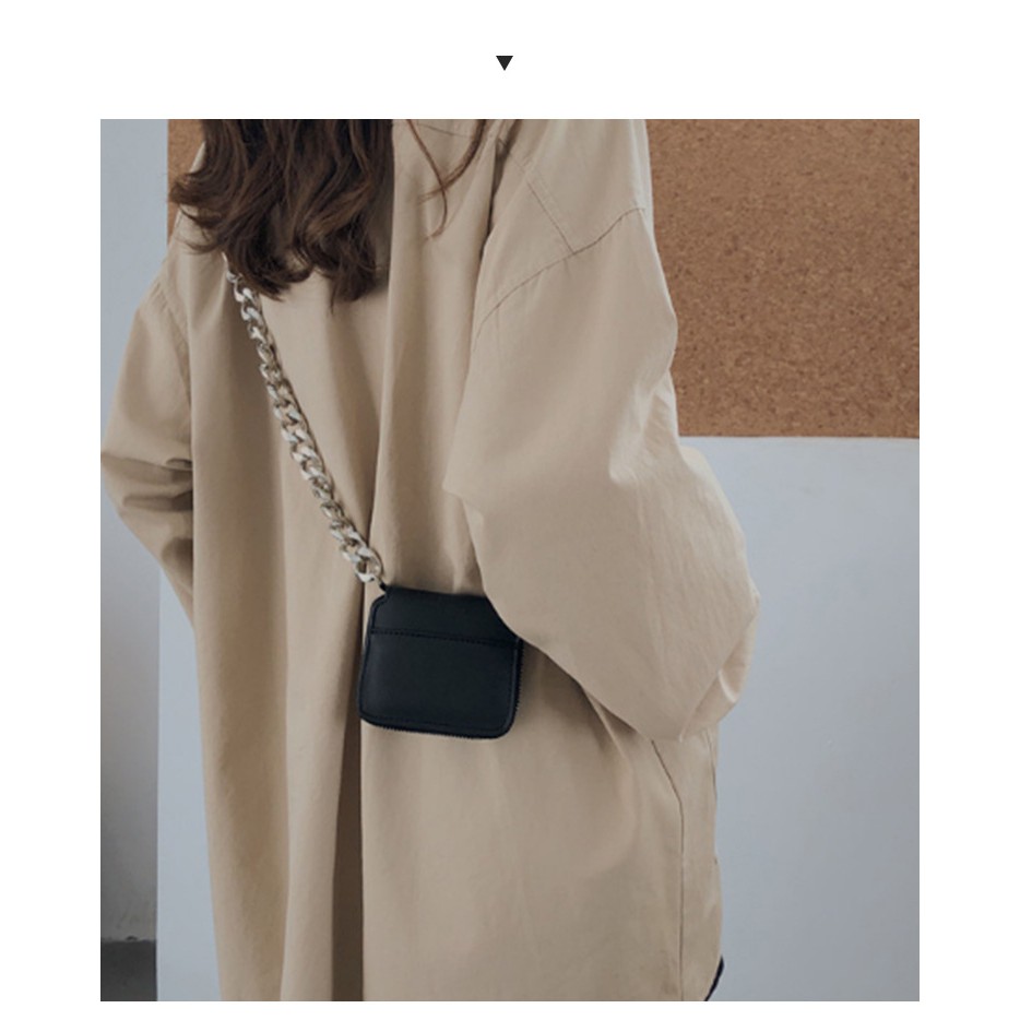Túi đeo chéo TV02 mini dây xích to bản hot trend sành điệu phong cách ulzzang cho nữ