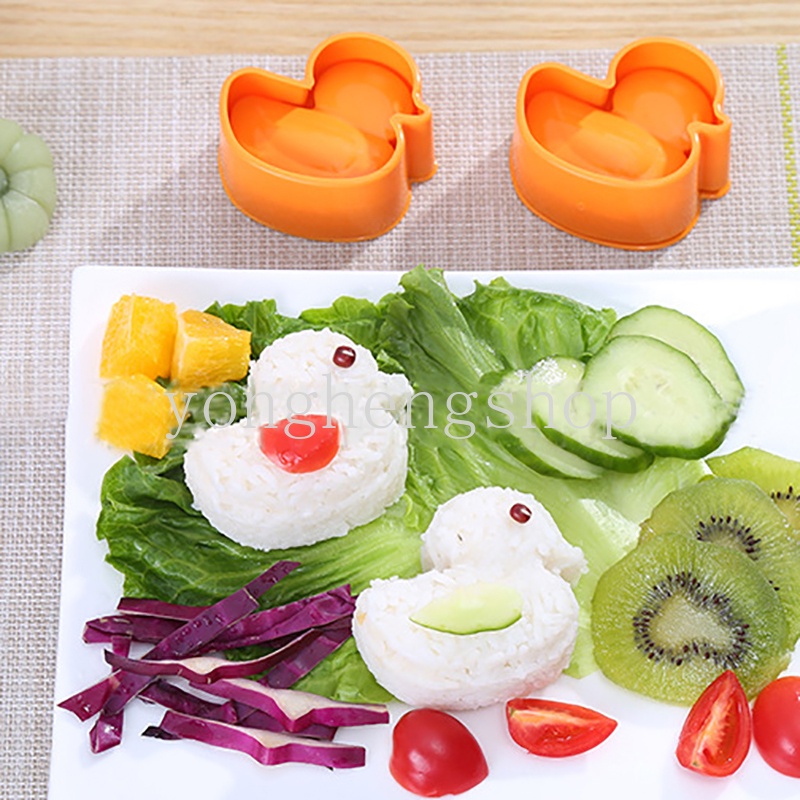 Khuôn Làm Cơm Nắm Hình Vịt Hoạt Hình Dễ Thương