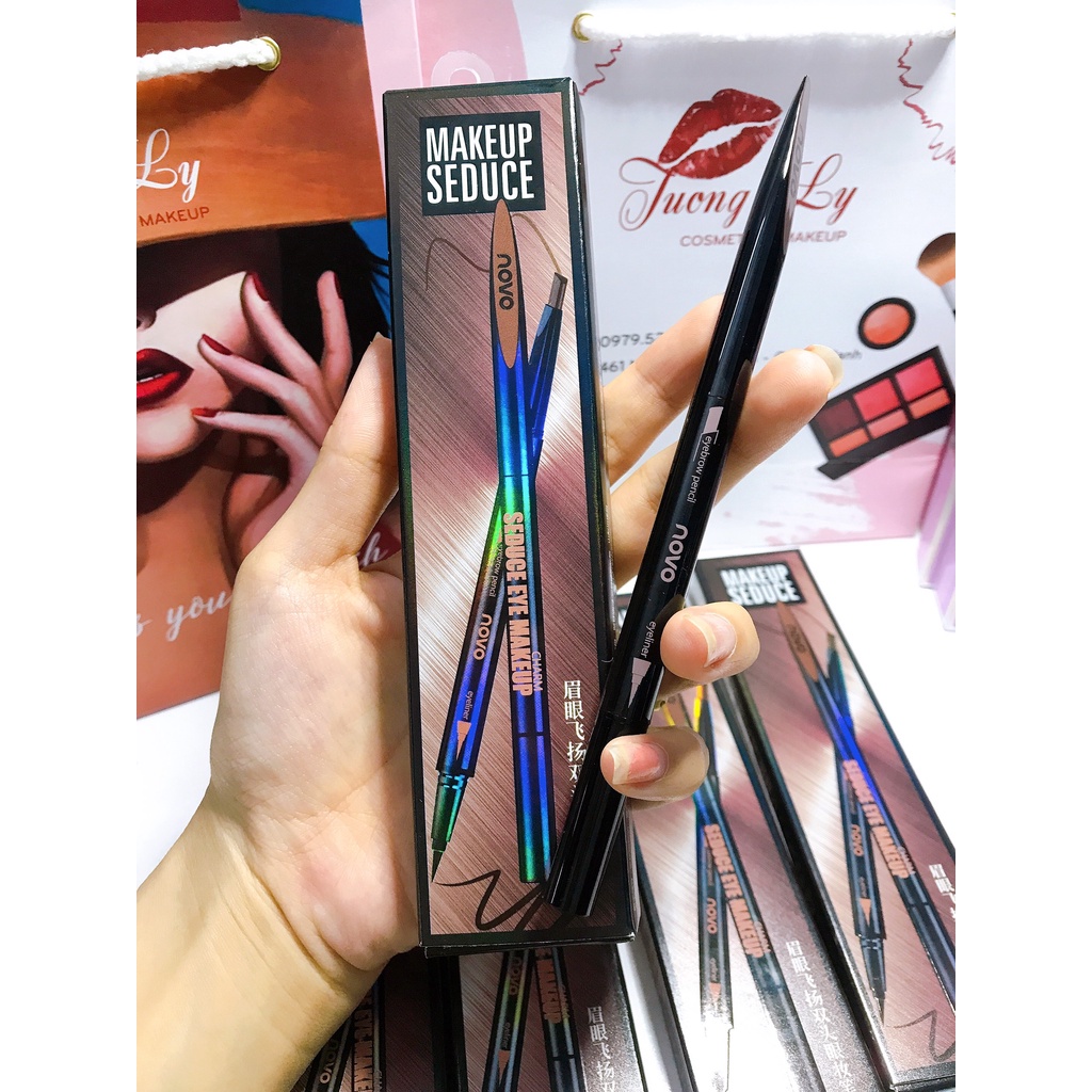Bút Kẻ Mắt / Lông Mày Novo Hai Đầu Xoay Tự Động Chống Thấm Nước Và Mồ Hôi Không Nhòe | BigBuy360 - bigbuy360.vn