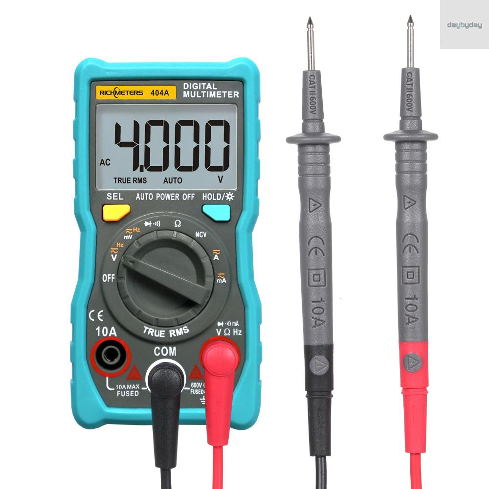 Đồng hồ vạn năng điện tử khoảng đo thông minh tự động RMS đếm 4000 lần màn hình LCD điện áp AC/DC