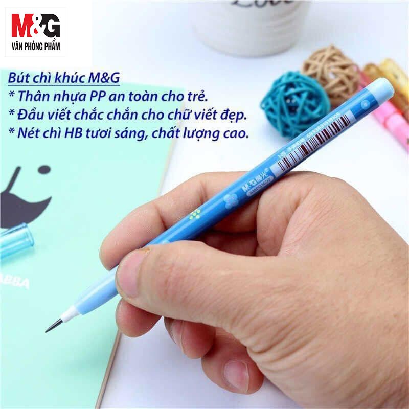 Bút chì khúc HB nắp kính lúp MG AMPQ1601