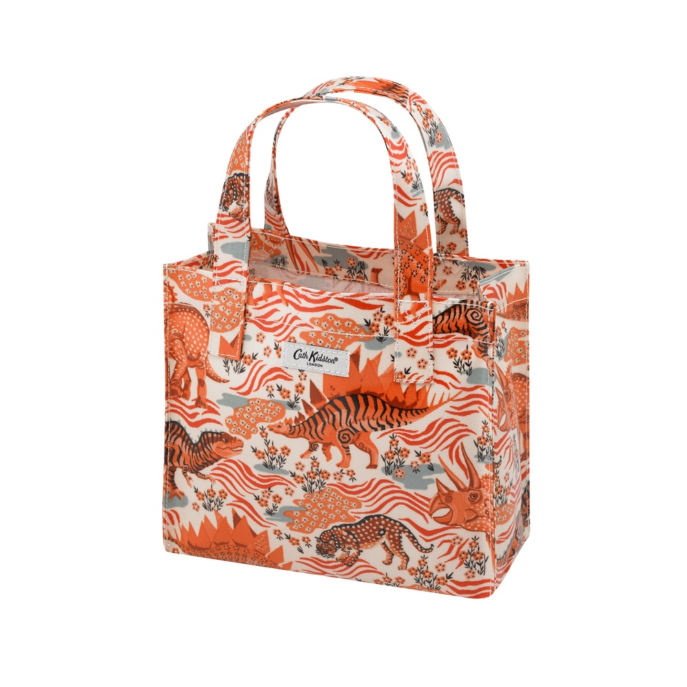 Cath Kidston - Túi đeo tay/Small Bookbag - Camo Dino - Cream -1041866