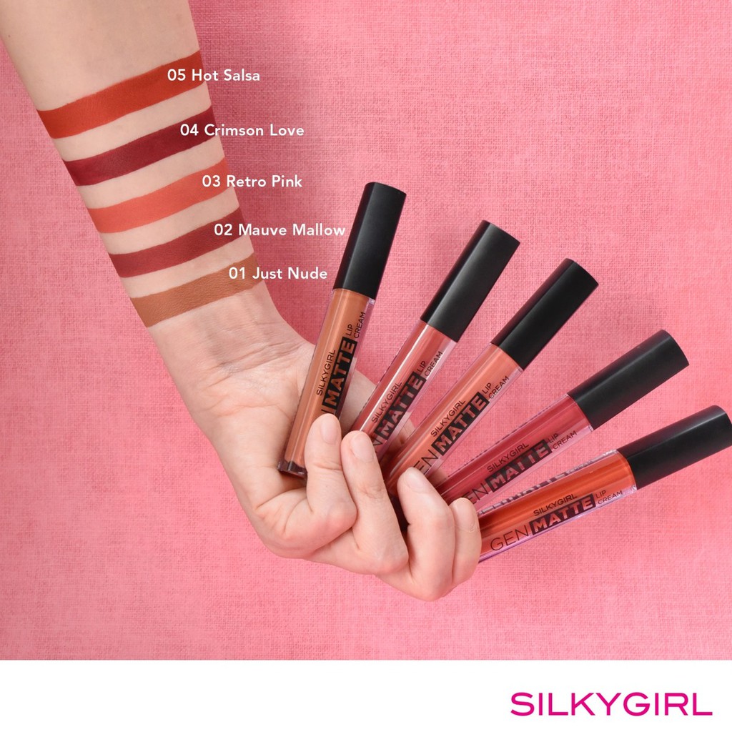 Son Kem Lì Nhẹ Môi Cấp Ẩm SILKYGIRL Gen Matte Lip Cream