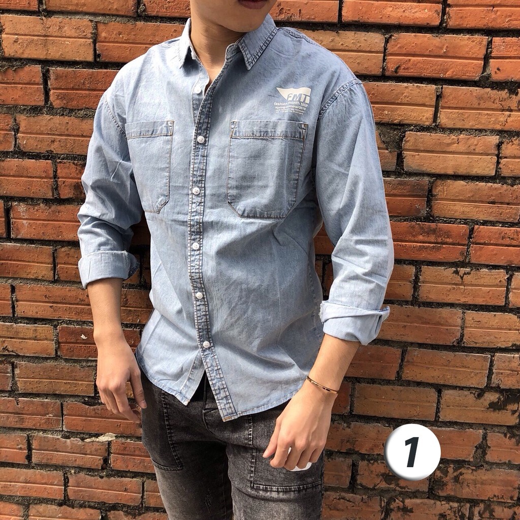 Áo sơ mi jeans cho nam