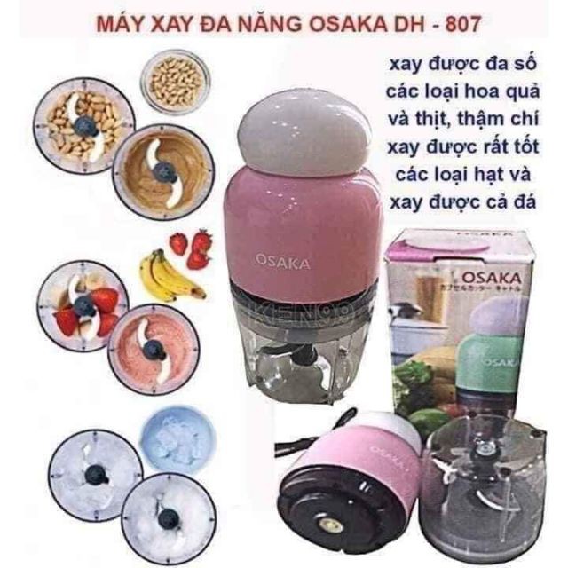 Máy xay Osaka nắp trắng nồi đồng cối đá