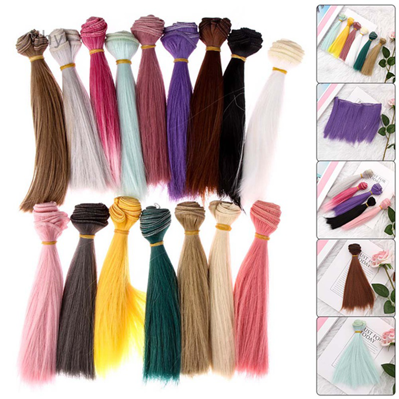 Bhy Bộ Tóc Giả Thẳng Dài Thời Trang Cho Búp Bê Barbie