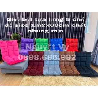Ghế bệt tựa lưng loại to 1m2x60cm siêu dày nhung mịn rẻ đẹp nhất Hồ Chí Minh