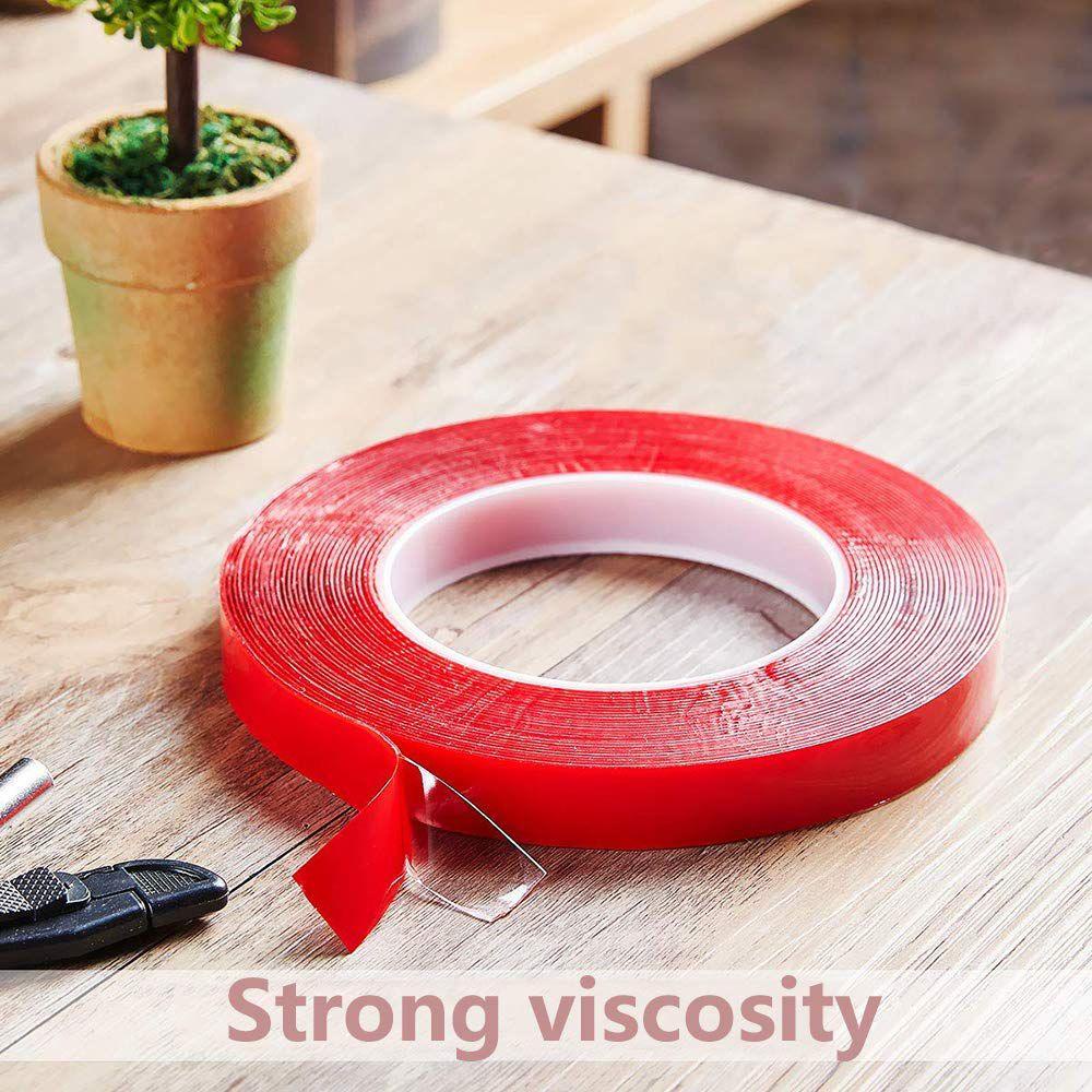 QQMALL 1 Cuộn Băng Keo Hai Mặt 3m / 10m Hỗ Trợ Trưng Bày Móng Tay Giả