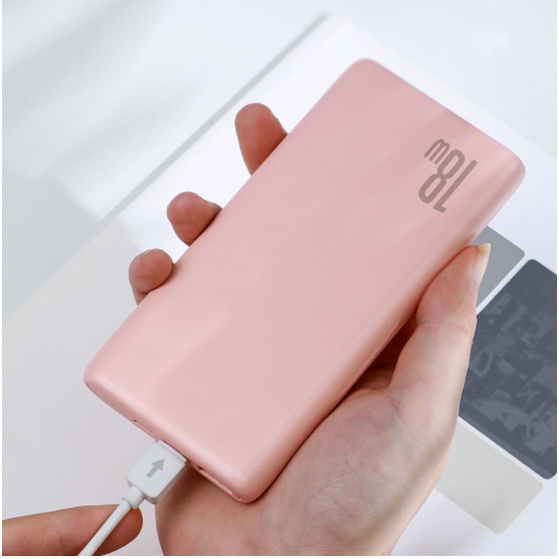 Pin sạc dự phòng hỗ trợ sạc nhanh 18w dung lượng 10000 mAh hiệu Baseus Bipow cho Smartphone - Hàng chính hãng