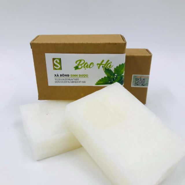 Xà bông sinh dược Bạc Hà sảng khoái mát lạnh (100gr) | BigBuy360 - bigbuy360.vn