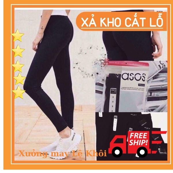 (Giá sỉ tận gốc) Quần legging asos nâng mông quần không túi vải đẹp-  Xưởng may Lệ Khôi