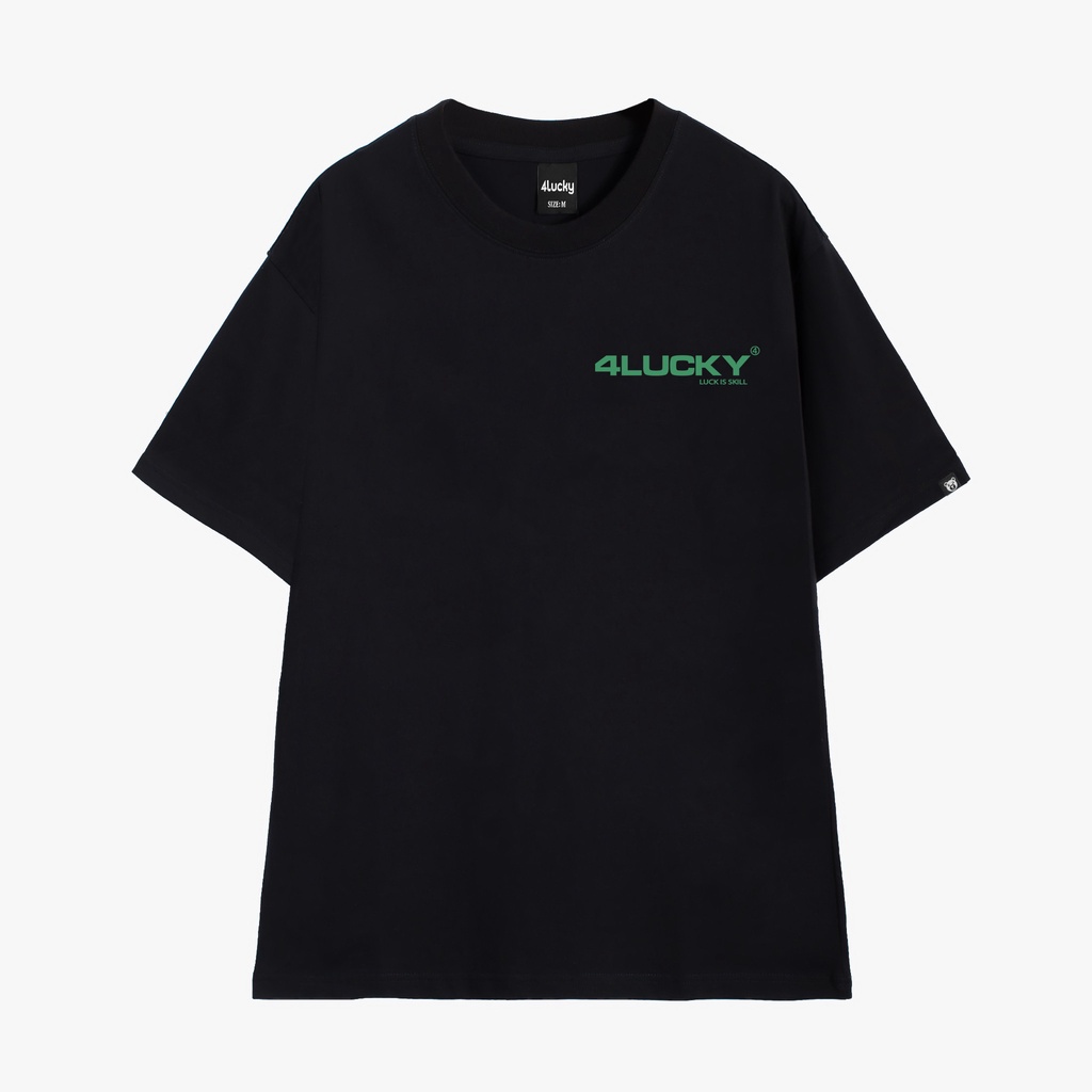 Áo thun trơn unisex 4lucky 6034 - tay lỡ form rộng oversize streetwear