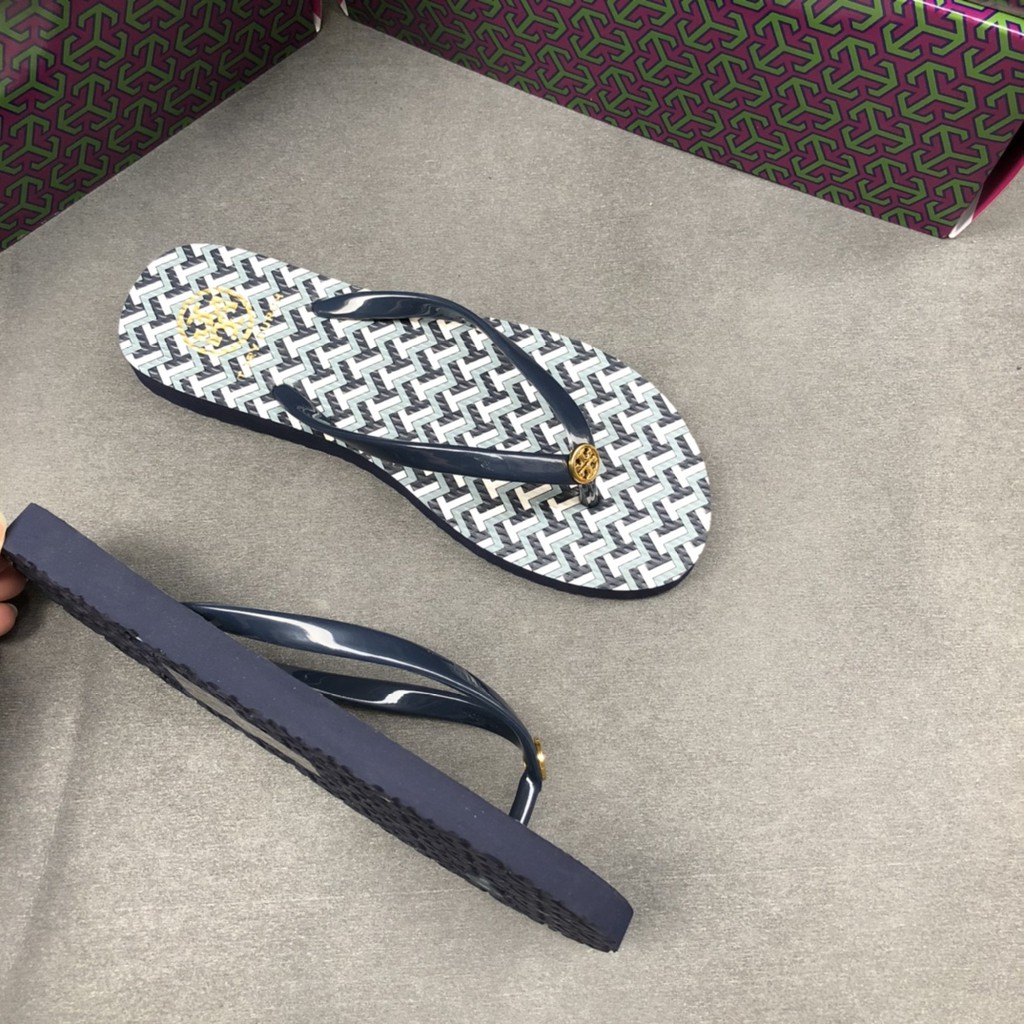 TORY BURCH (T B) Mùa hè mới 2021 dành cho phụ nữ dốc với dép tông đế bằng dép | BigBuy360 - bigbuy360.vn