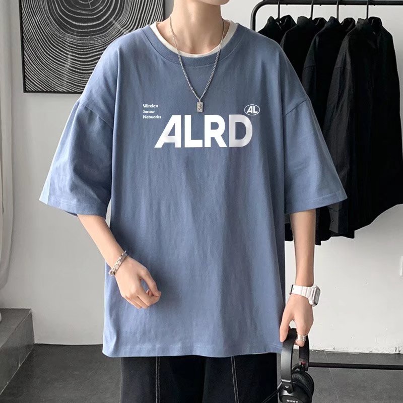 Áo Thun Cotton Tay Ngắn Dáng Rộng Phong Cách Harajuku Hồng Kông Thời Trang Mùa Hè Cho Nam Và Nữ Size M-8XL