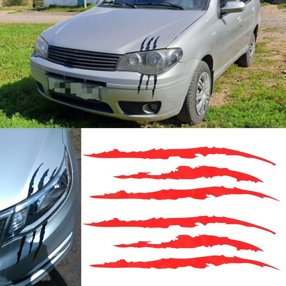 JONYE Bộ 2 Miếng Dán Phản Quang Chống Trầy Xước Trang Trí Xe Hơi