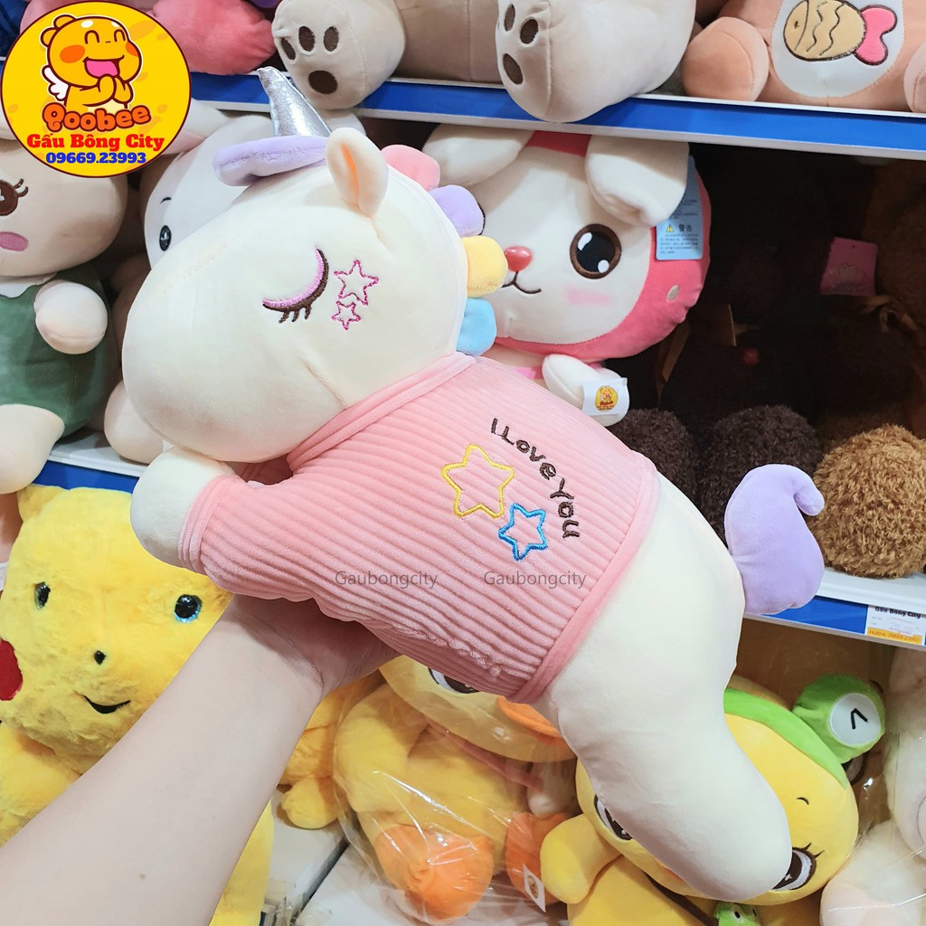 Gấu Bông Ngựa Kì Lân Unicorn Pony Sao Quà Tặng Cho Bé Mềm Mịn Hàng Cao Cấp