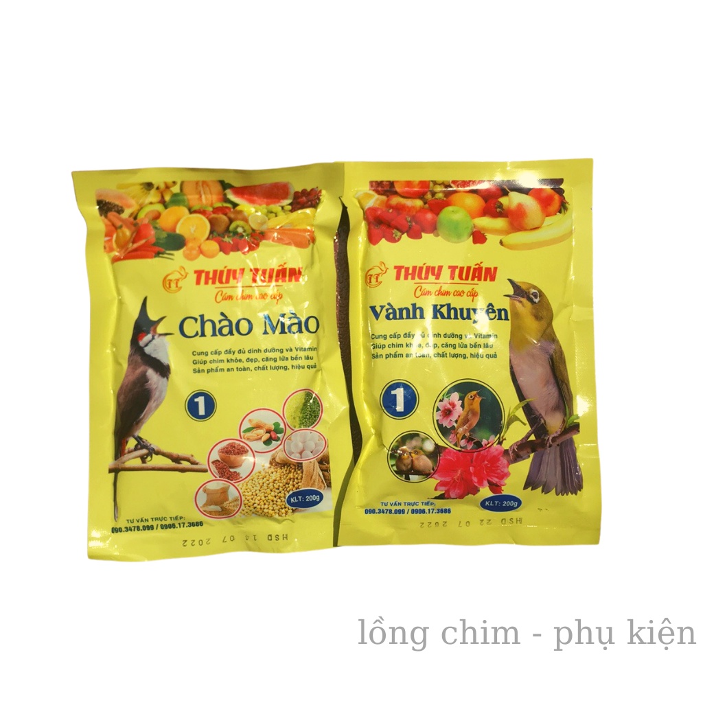 Cám chim khuyên Thúy Tuấn số 1 cao cấp 200gram - Cám chim Khuyên cao cấp số 1 giá rẻ chất lượng