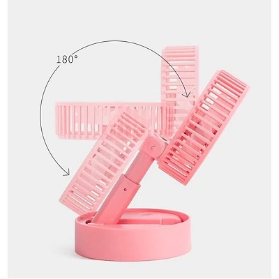 Quạt Tích Điện Để Bàn Có Thể Gấp Gọn, Quạt Sạc Cỡ Lớn Pin Khỏe Dùng 6-8h