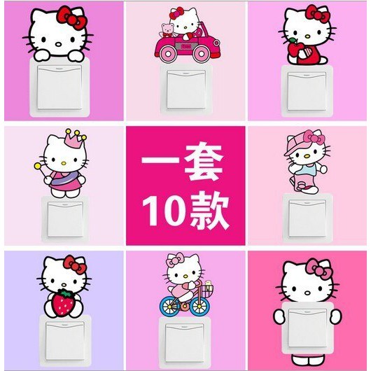 Sticker Dán Tường Hình Hello Kitty Kg3004 Wpsbgs