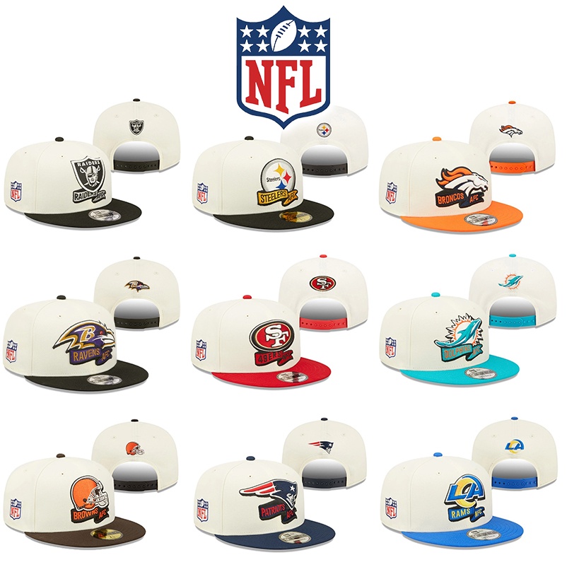 Mũ Lưỡi Trai Thể Thao Màu Trơn Thêu Chữ NFL Có Thể Điều Chỉnh Kích Cỡ