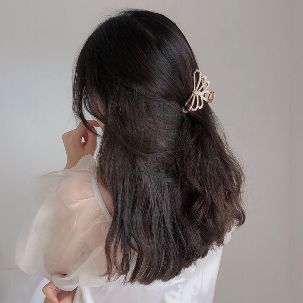 Kẹp Tóc Kim Loại Phong Cách Retro Pháp Cho Nữ