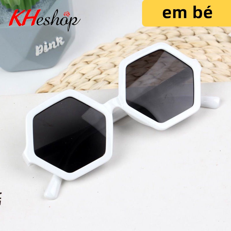 Kính Râm, Kính Mát Lục Giác 6 màu Cho Bé Trai Bé Gái siêu hót nhất 2021 chống Uv cực tốt, thời trang  mã Y1583