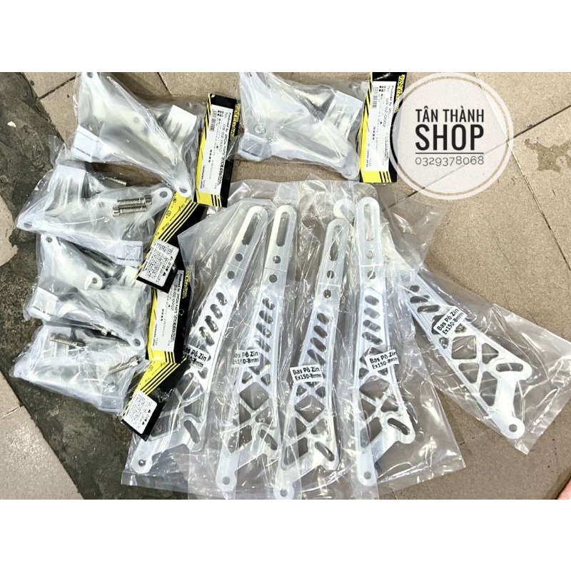 Gác chân malay + bát cheo pô cnc dày 8li lắp đặc ex150 và ex155 có tặng kèm ốc