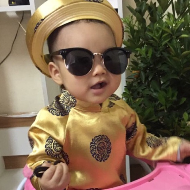 Áo dài gấm thái tuấn truyền thống bé trai và bé gái - ĐỦ MẪU ĐỦ SIZE