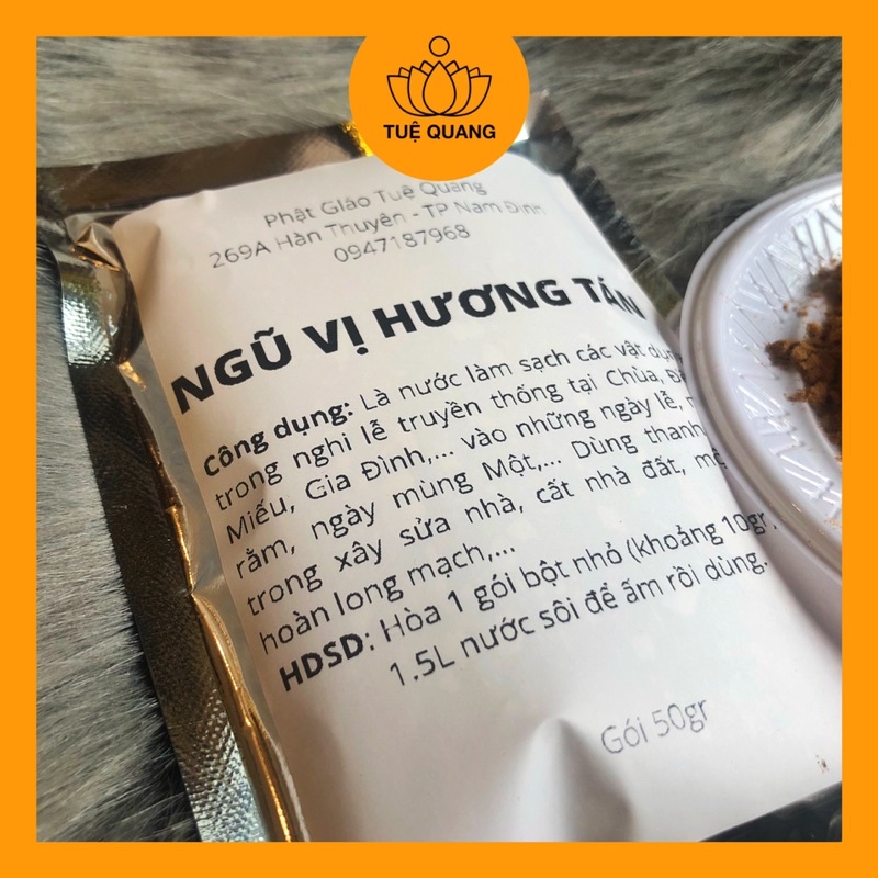 Gói 50gr bột ngũ vị hương tẩy uế