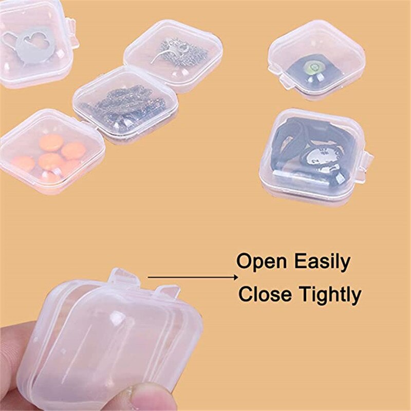 Set 3 hộp nhựa trong suốt đựng trang sức
