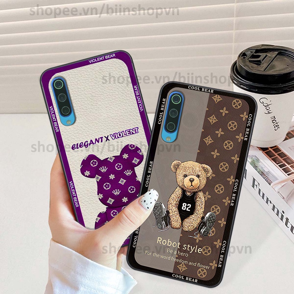 Ốp Xiaomi Mi 9 SE hình gấu bear brick đẹp độc lạ, thời trang, cá tính