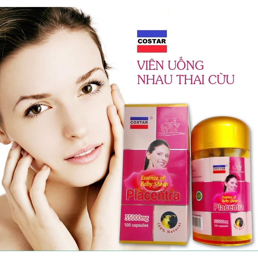 Nhau thai cừu Úc Costar 35000mg - điều hòa nội tiết, giảm nám - tàn nhang