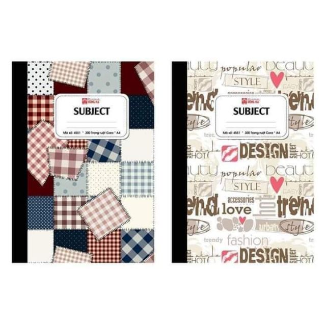 Vở caro hồng hà 300 trang