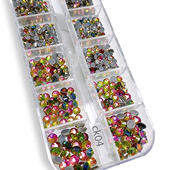 Khay Đá Nail Chân Keo Mix Size Chính Hãng Trang Trí Móng ANGELICA CK04