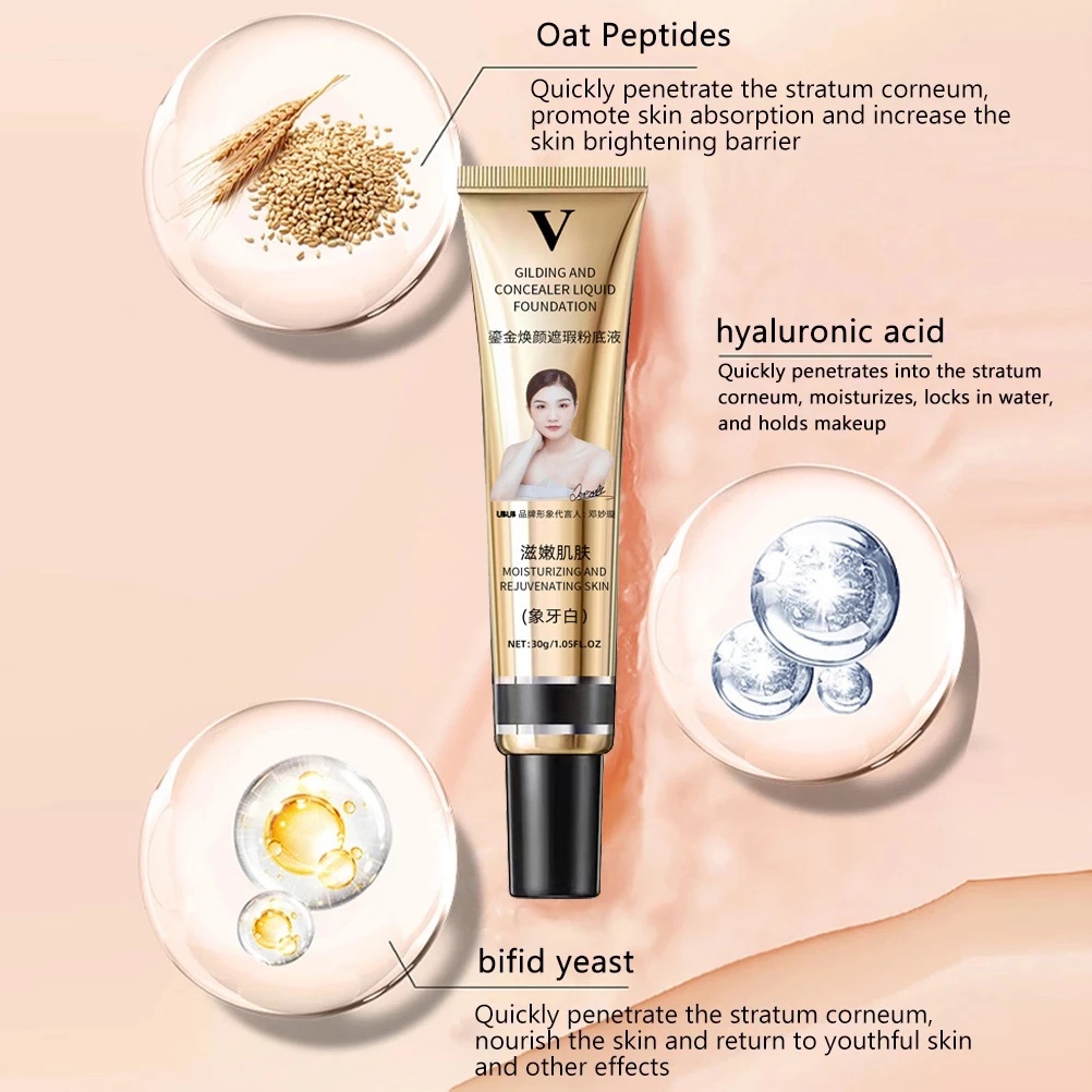 Kem Nền Che Khuyết Điểm Dạng Lỏng Dưỡng Ẩm Lâu Trôi Dành Cho Trang Điểm Mặt